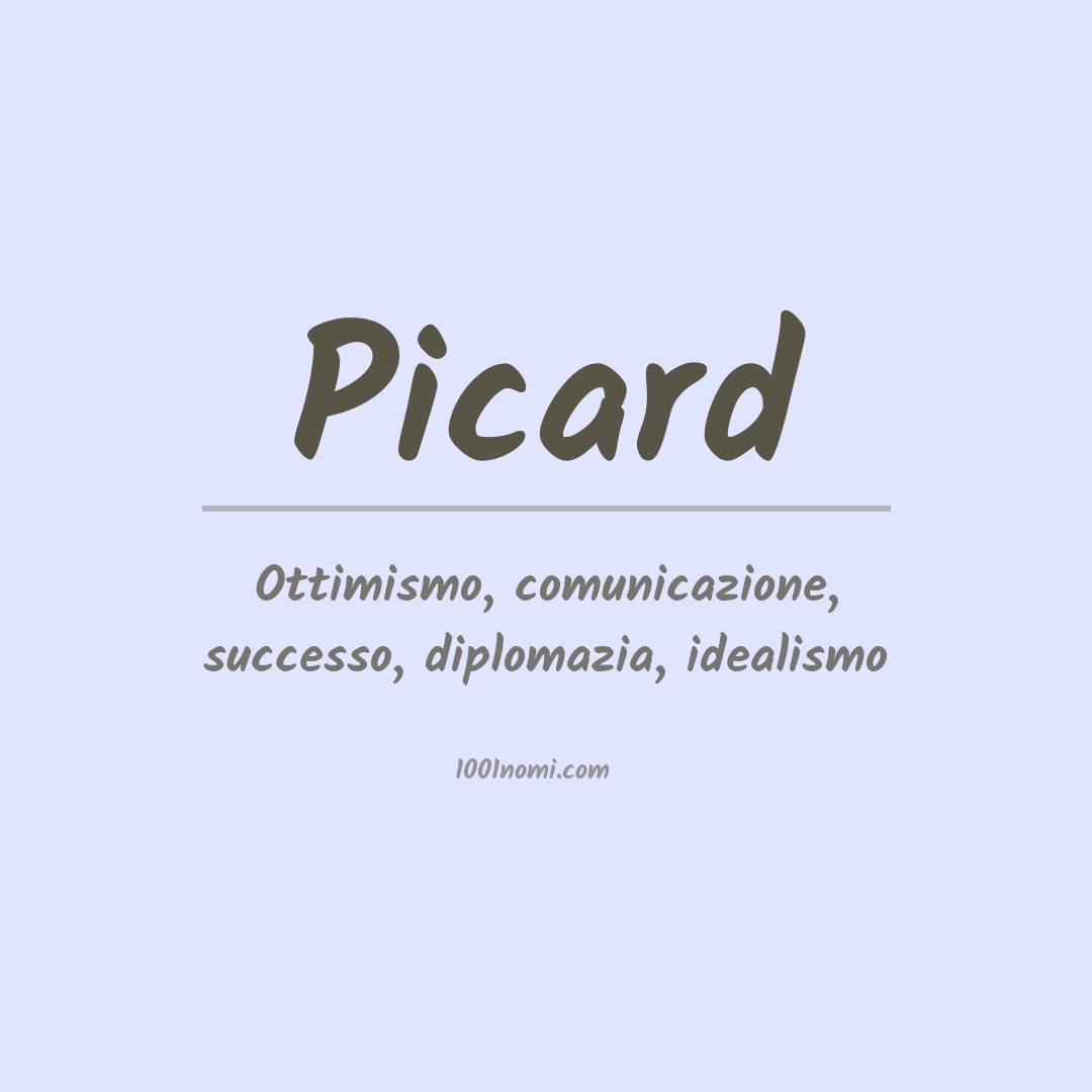 Significato del nome Picard