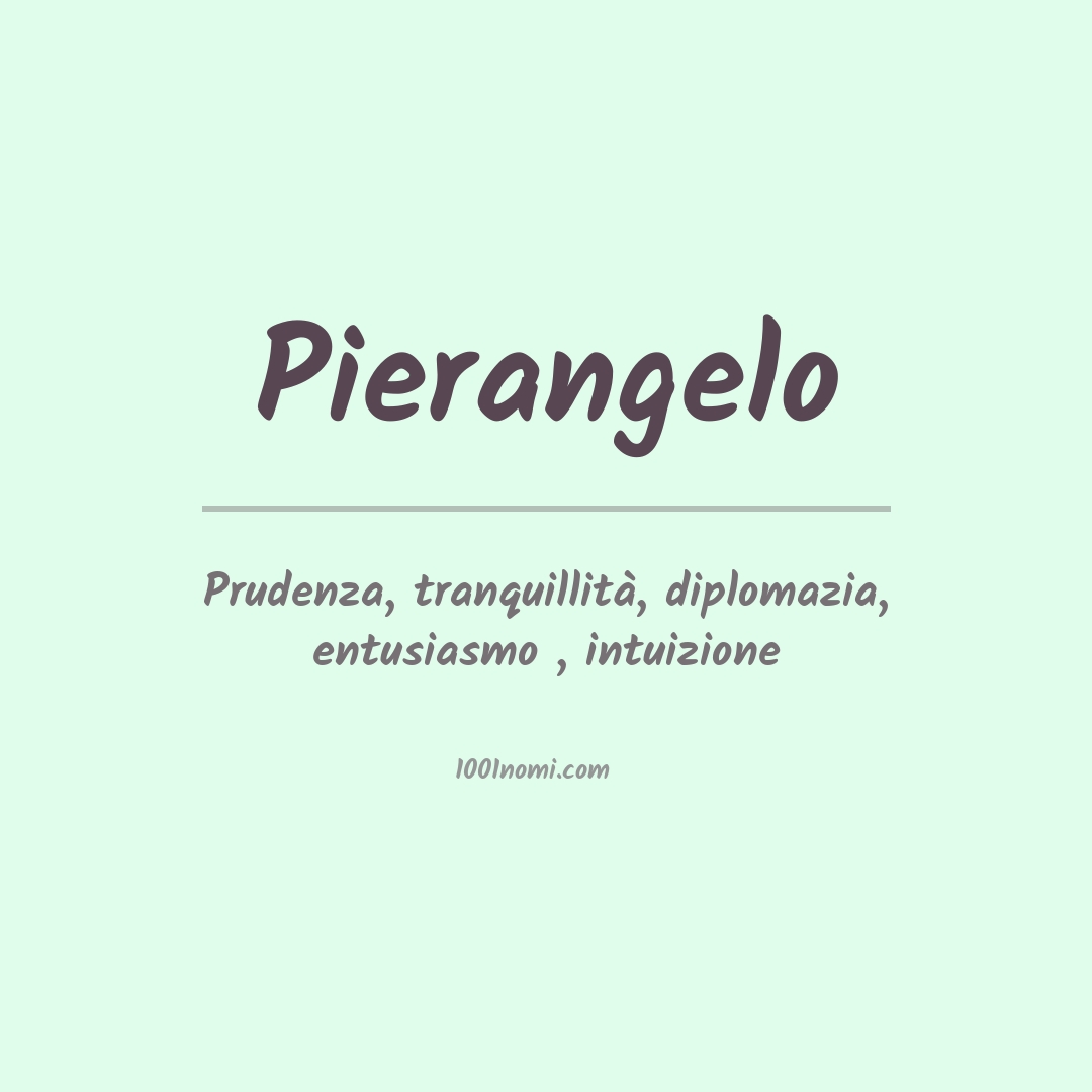 Significato del nome Pierangelo Significato del nome Pierangelo