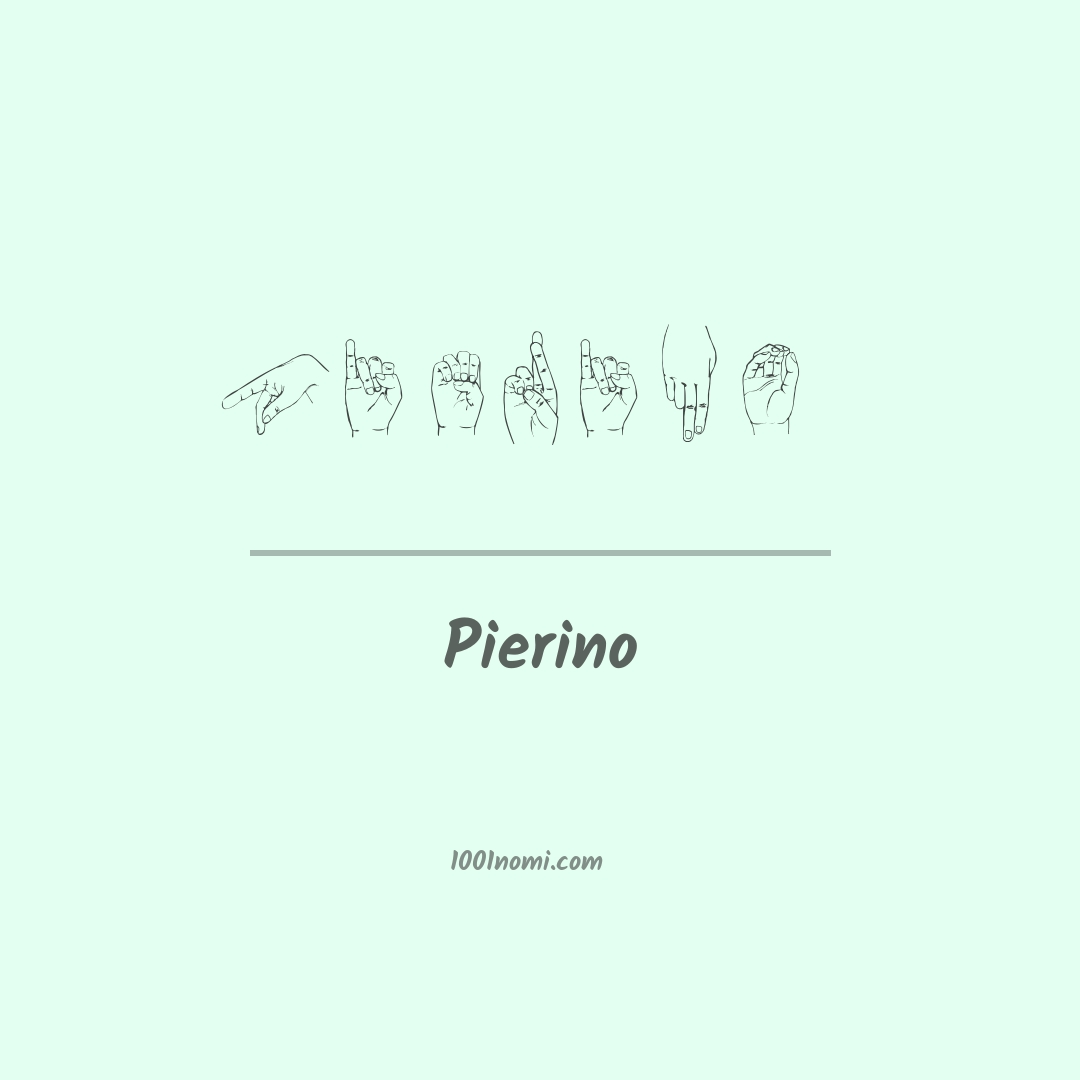 Pierino nella lingua dei segni