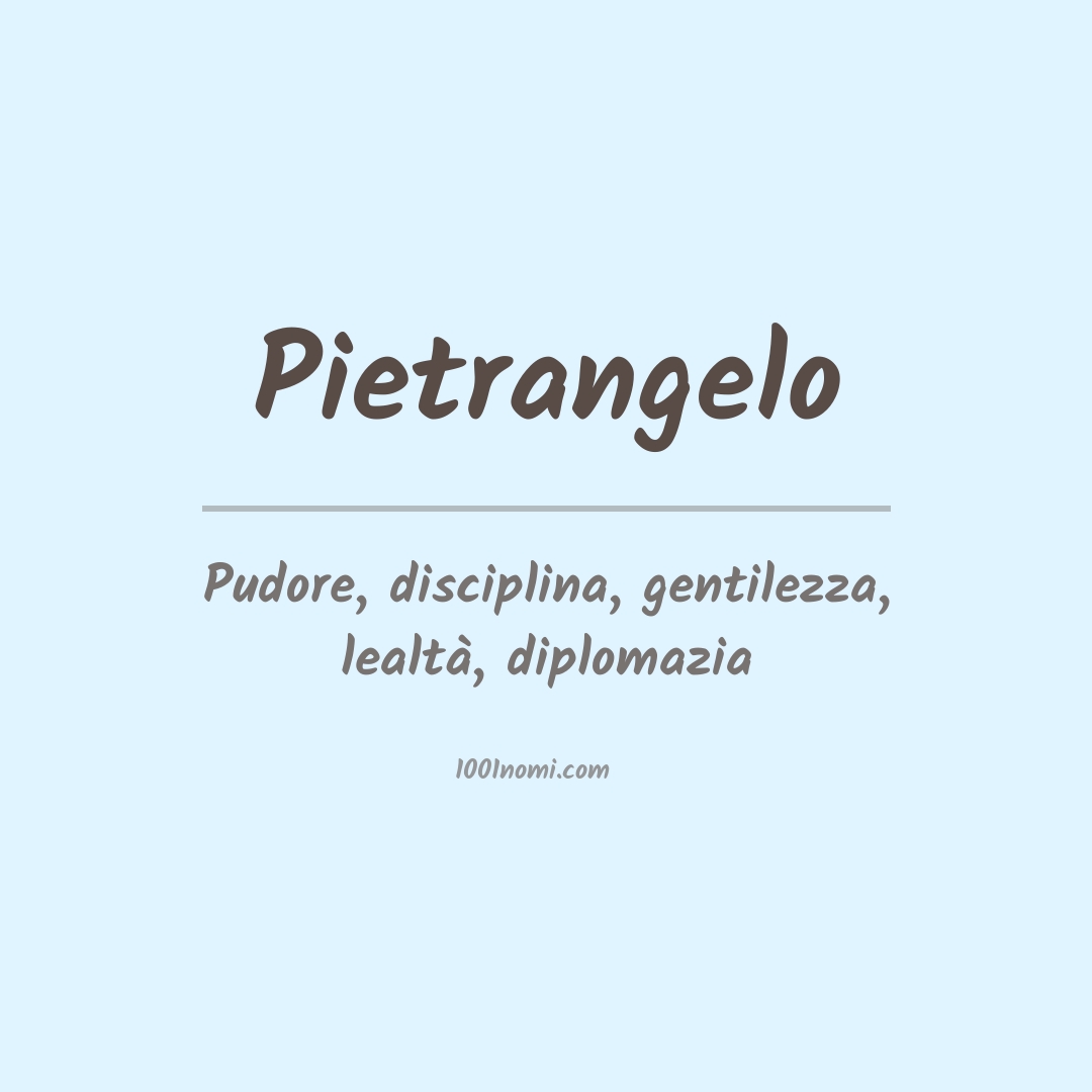 Significato del nome Pietrangelo