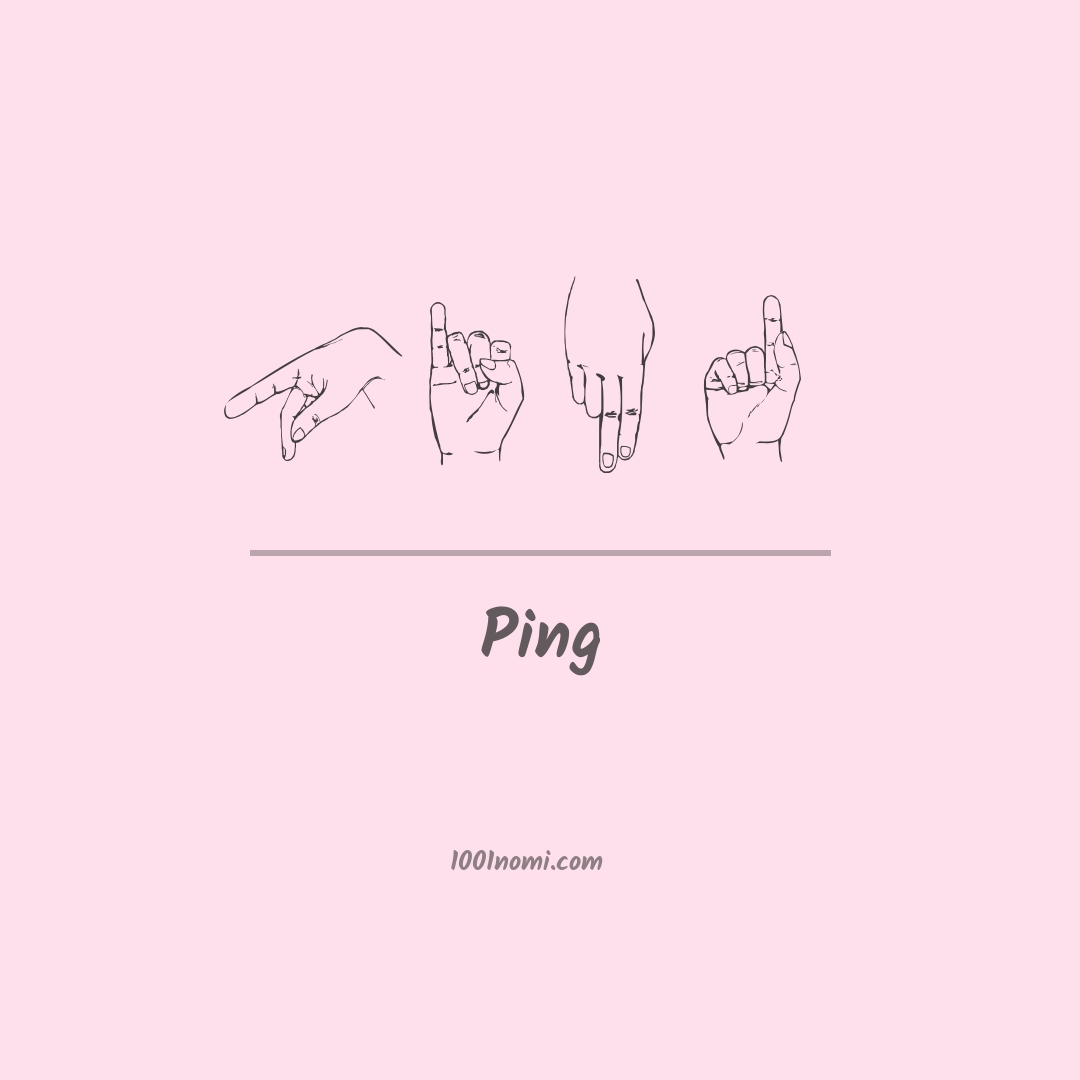 Ping nella lingua dei segni