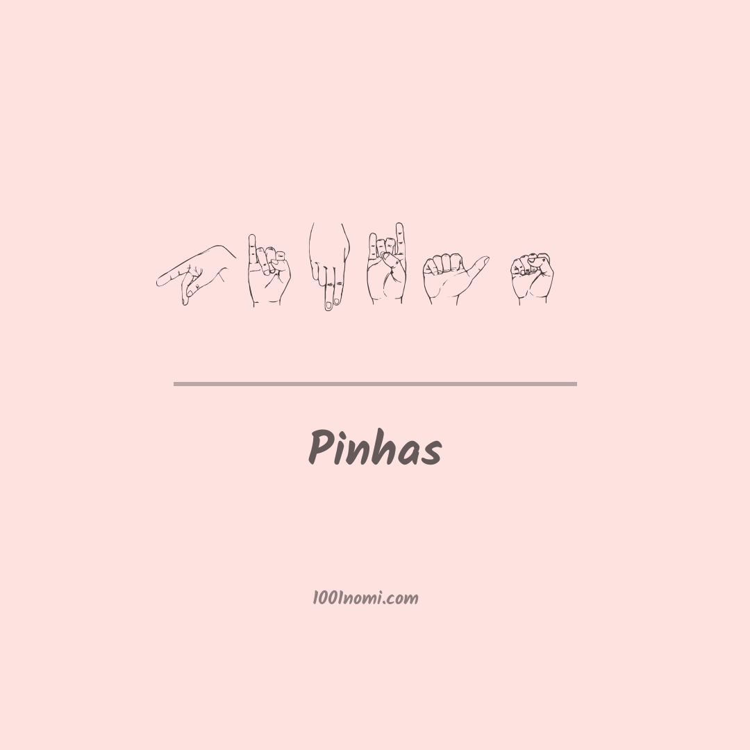 Pinhas nella lingua dei segni