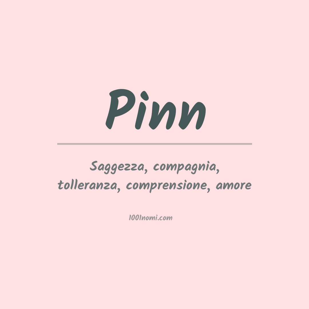 Significato del nome Pinn