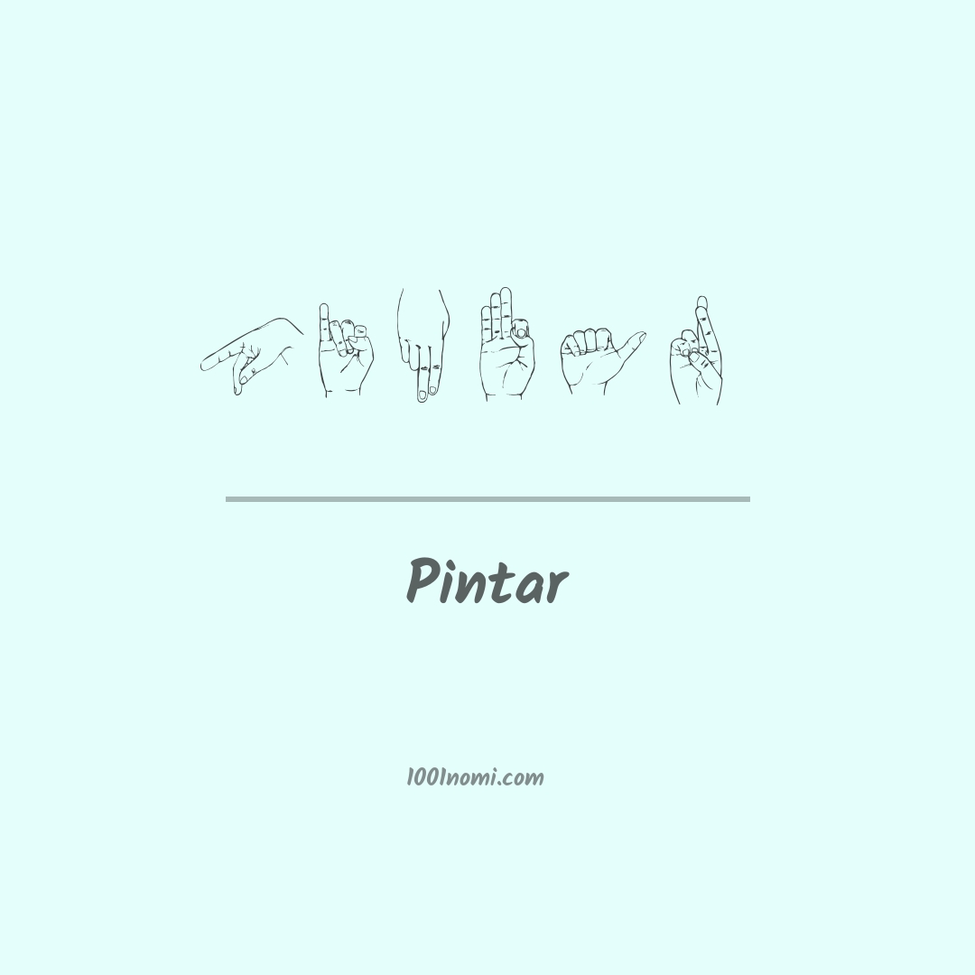 Pintar nella lingua dei segni Pintar nella lingua dei segni