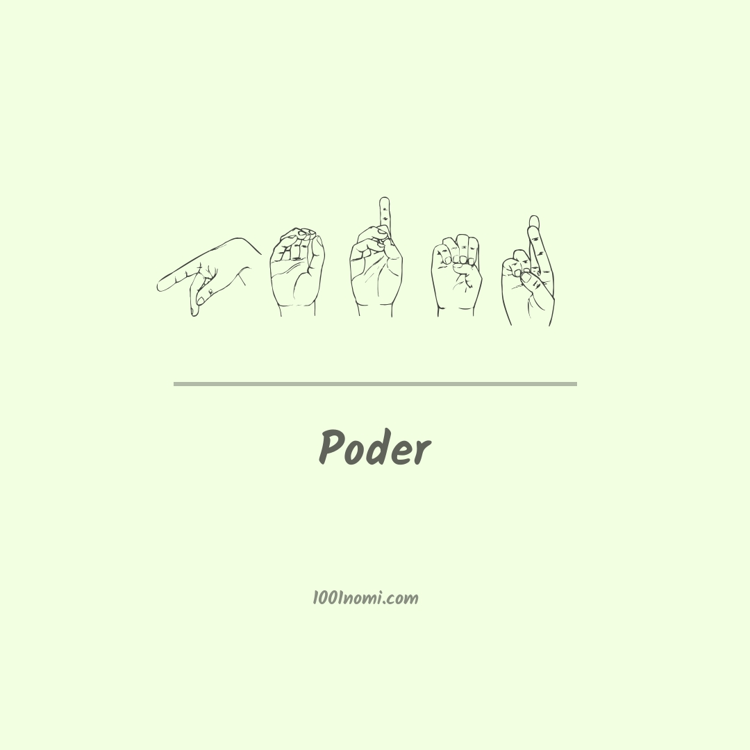 Poder nella lingua dei segni