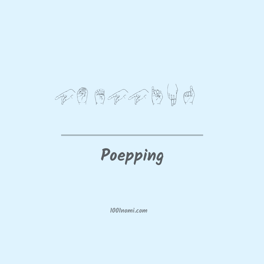 Poepping nella lingua dei segni