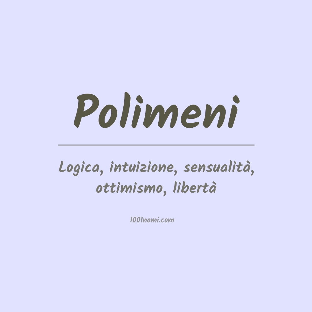 Significato del nome Polimeni