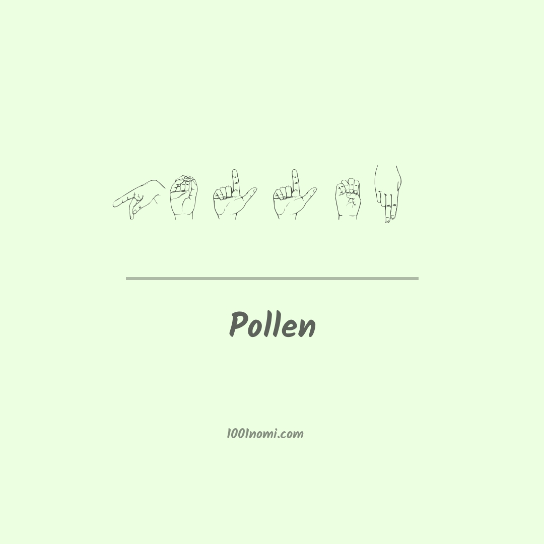 Pollen nella lingua dei segni