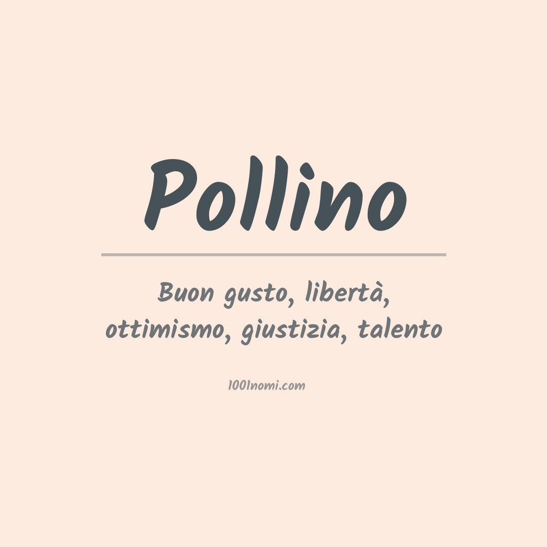 Significato del nome Pollino