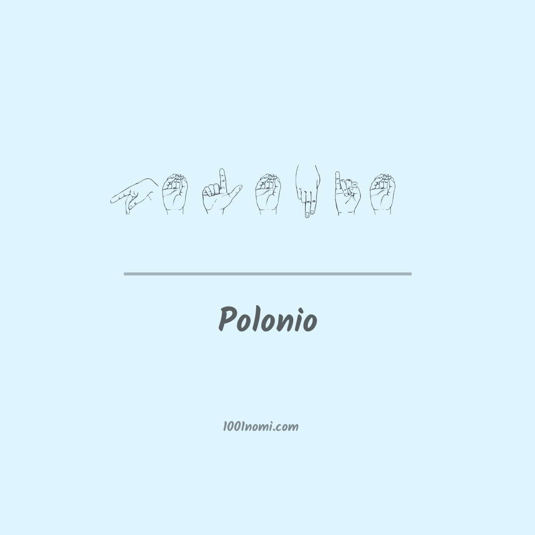 Polonio nella lingua dei segni