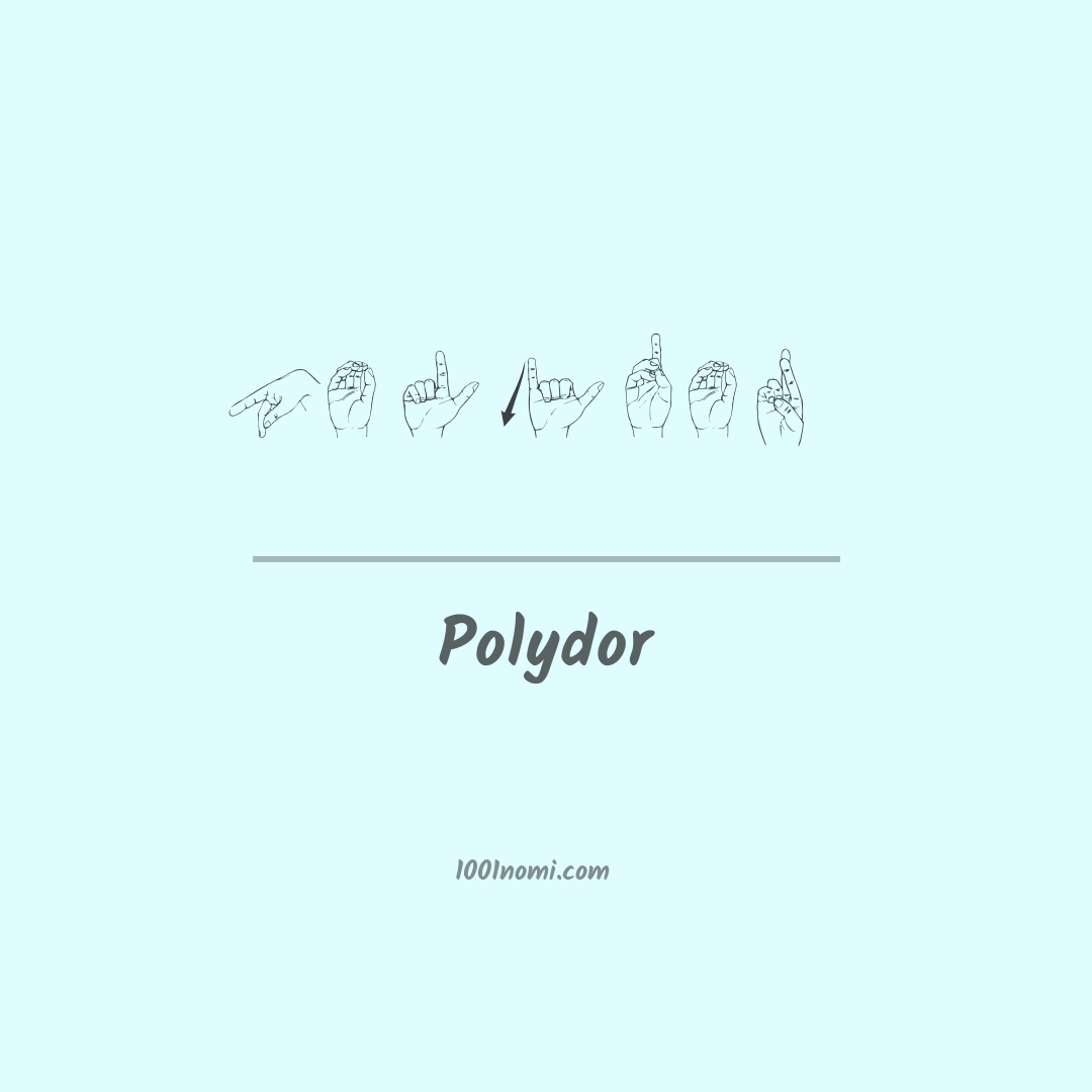 Polydor nella lingua dei segni Polydor nella lingua dei segni