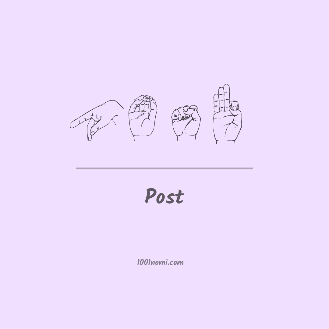 Post nella lingua dei segni