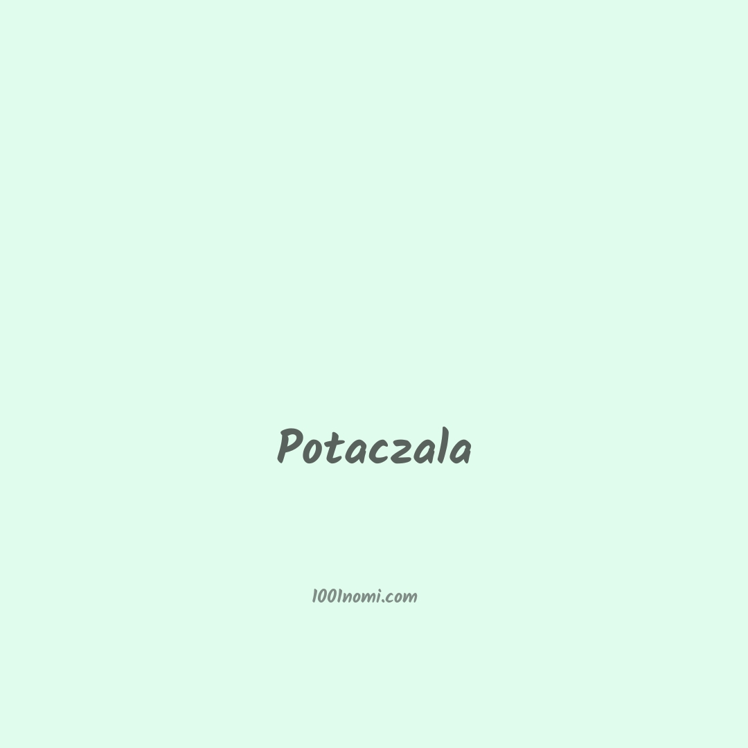 Potaczala in cinese