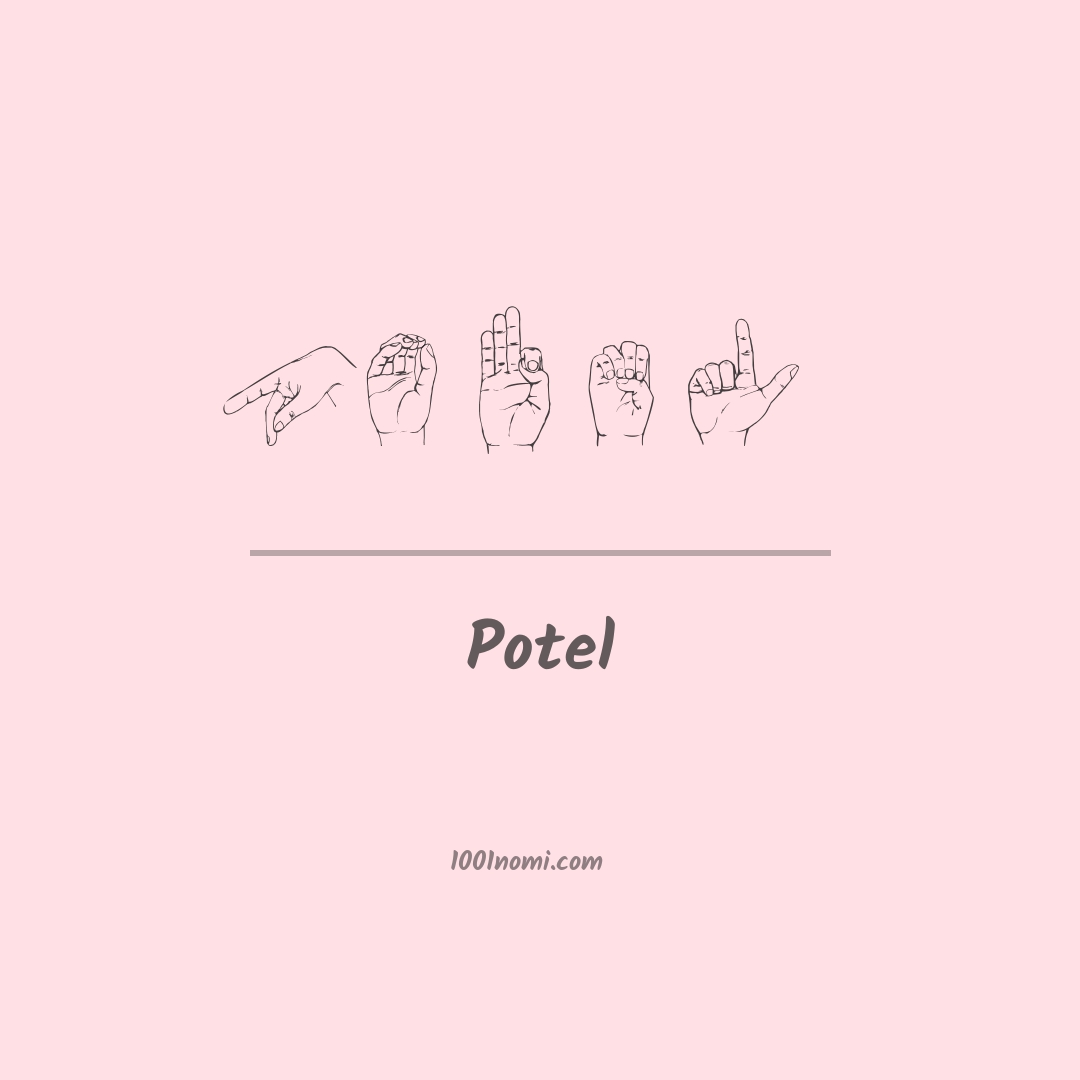 Potel nella lingua dei segni