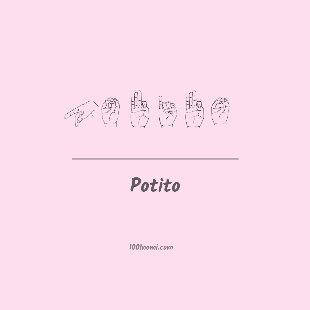 Potito nella lingua dei segni