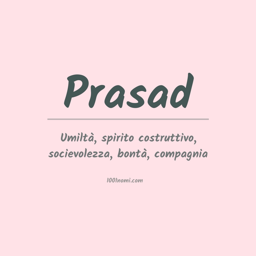 Significato del nome Prasad