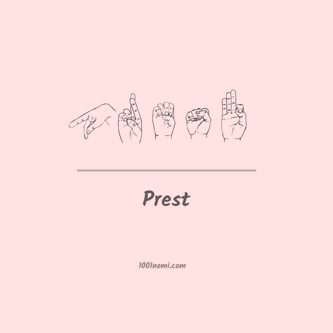 Prest nella lingua dei segni