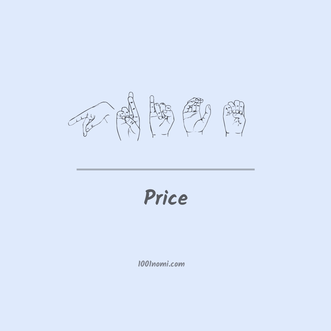 Price nella lingua dei segni