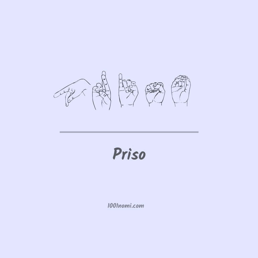 Priso nella lingua dei segni