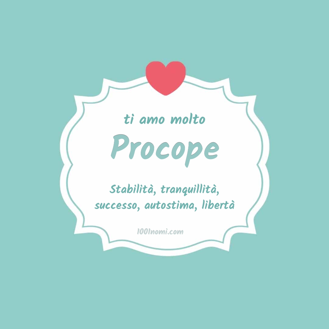 ti amo molto Procope Ti amo molto Procope