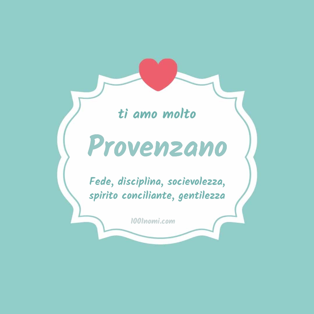 Ti amo molto Provenzano