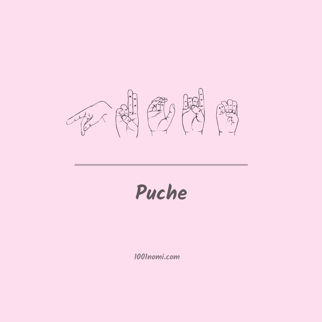 Puche nella lingua dei segni Puche nella lingua dei segni
