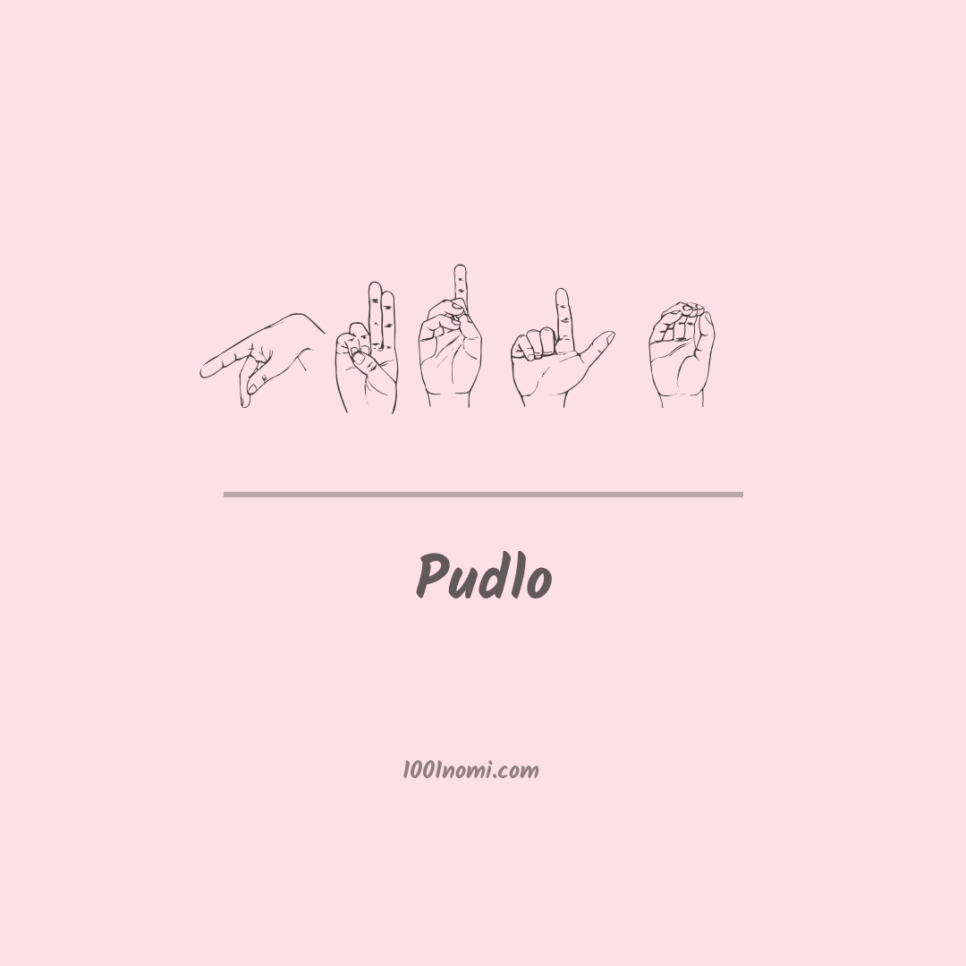 Pudlo nella lingua dei segni