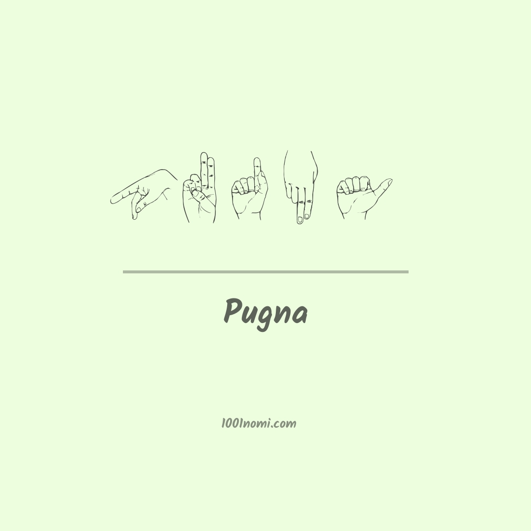 Pugna nella lingua dei segni Pugna nella lingua dei segni