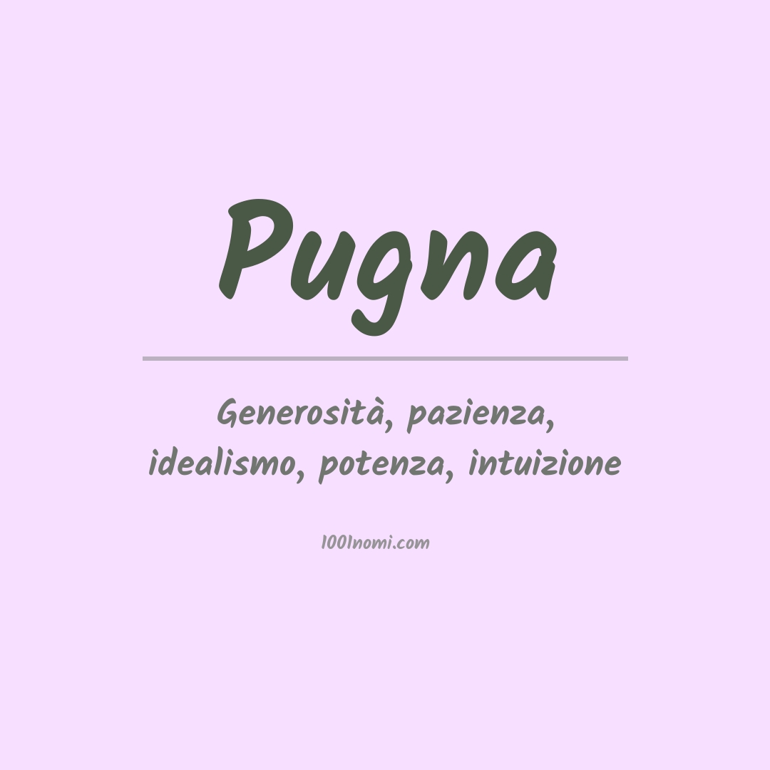Significato del nome Pugna Significato del nome Pugna