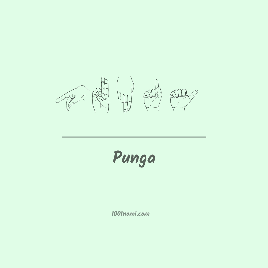 Punga nella lingua dei segni