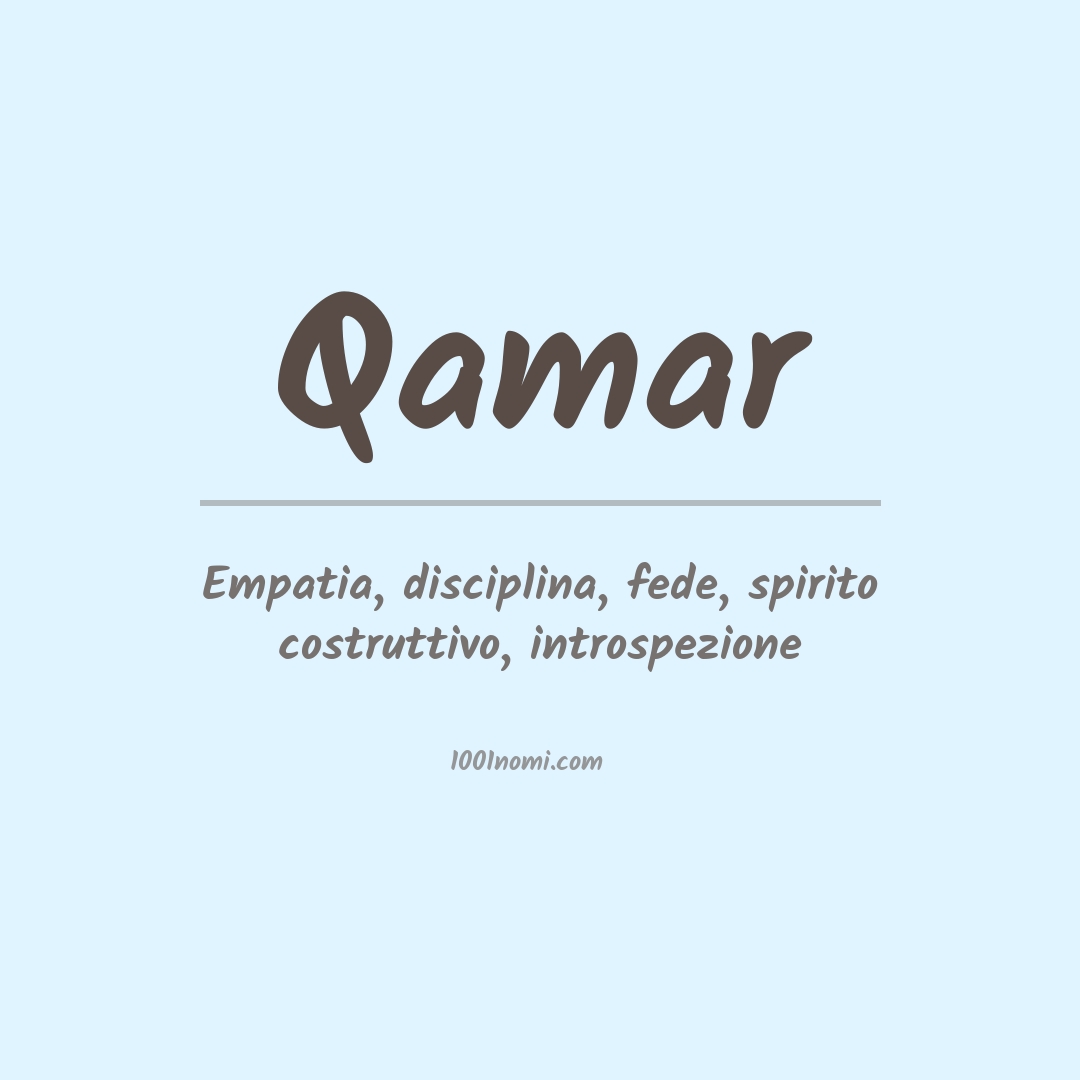 Significato del nome Qamar