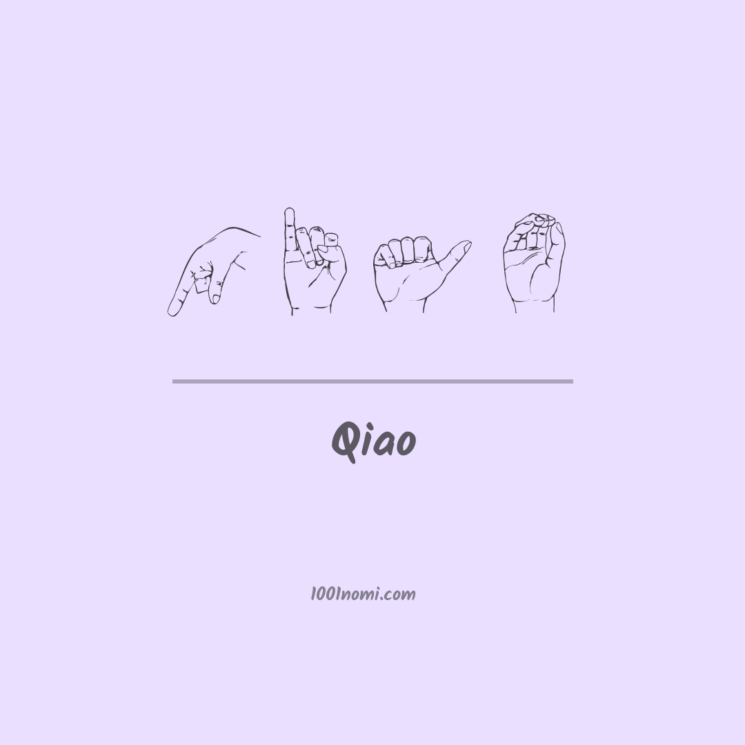 Qiao nella lingua dei segni