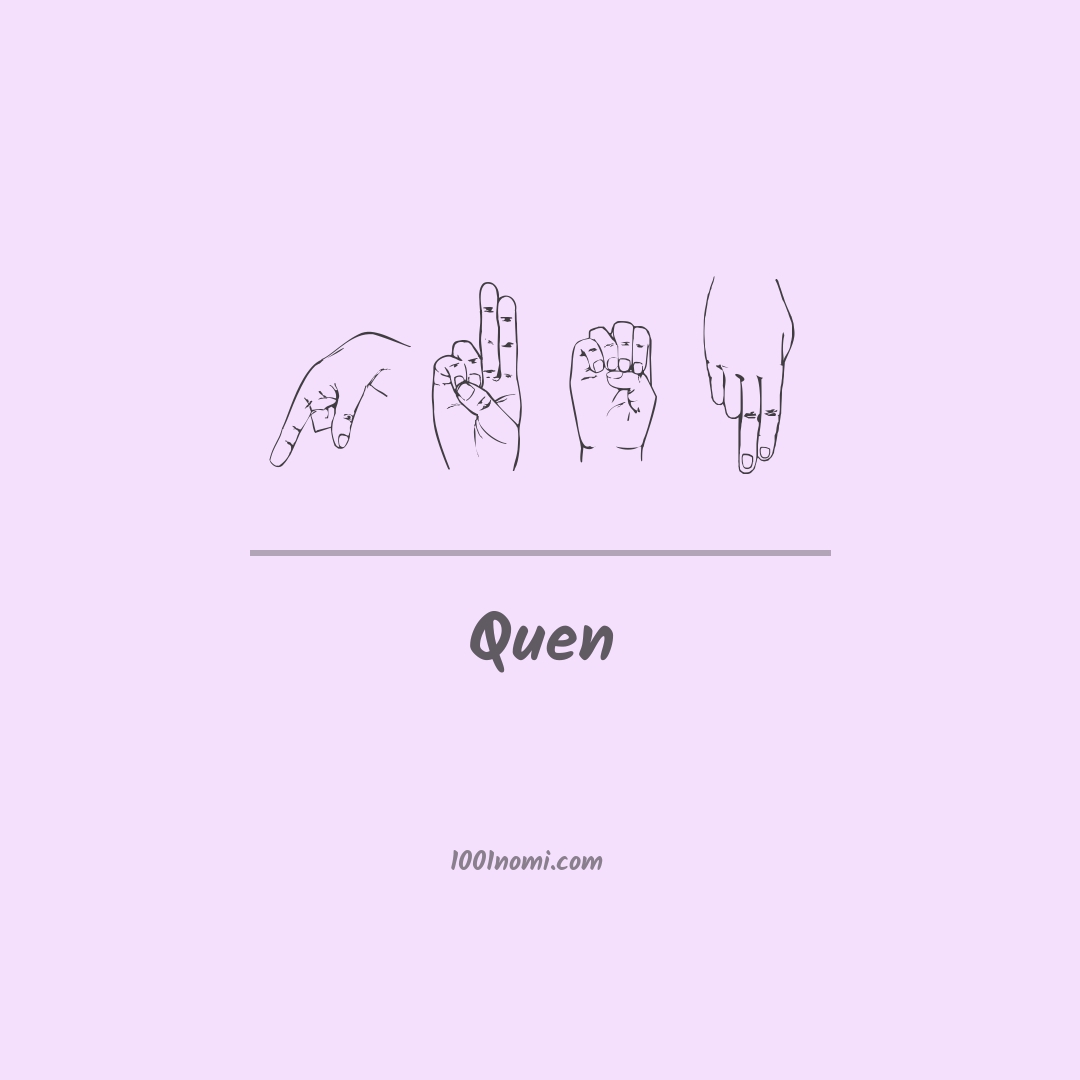 Quen nella lingua dei segni