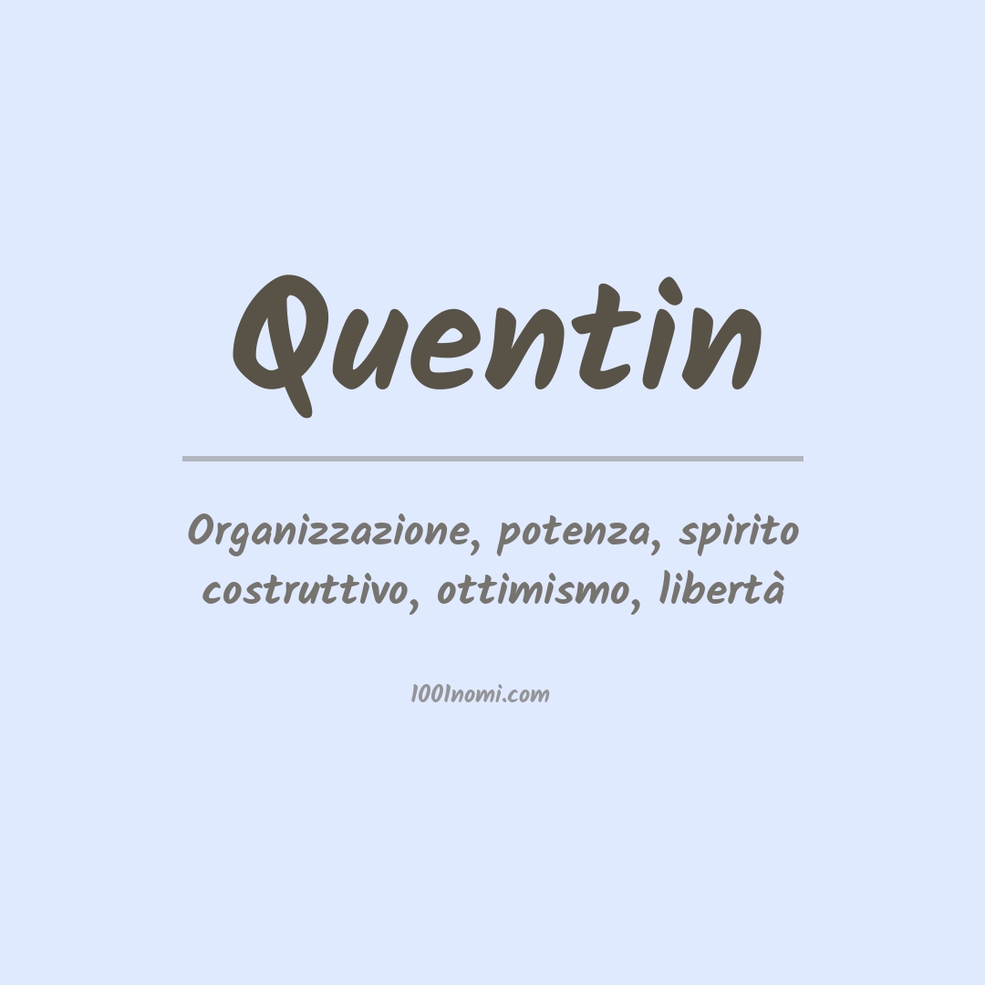 Significato del nome Quentin