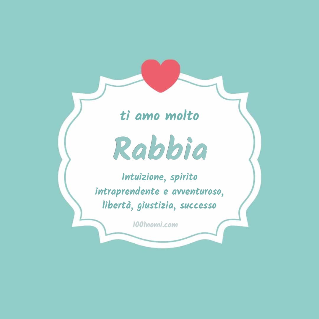 Ti amo molto Rabbia Ti amo molto Rabbia