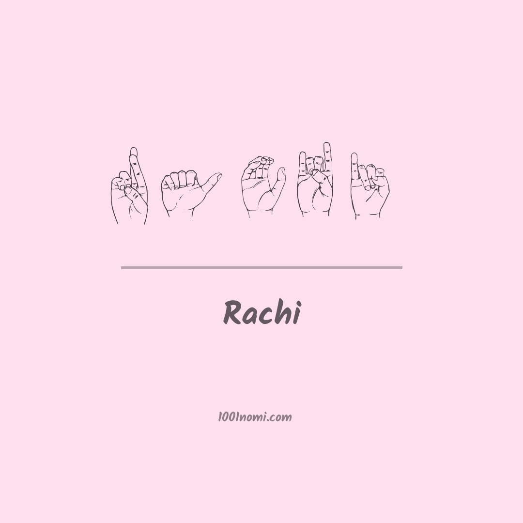 Rachi nella lingua dei segni