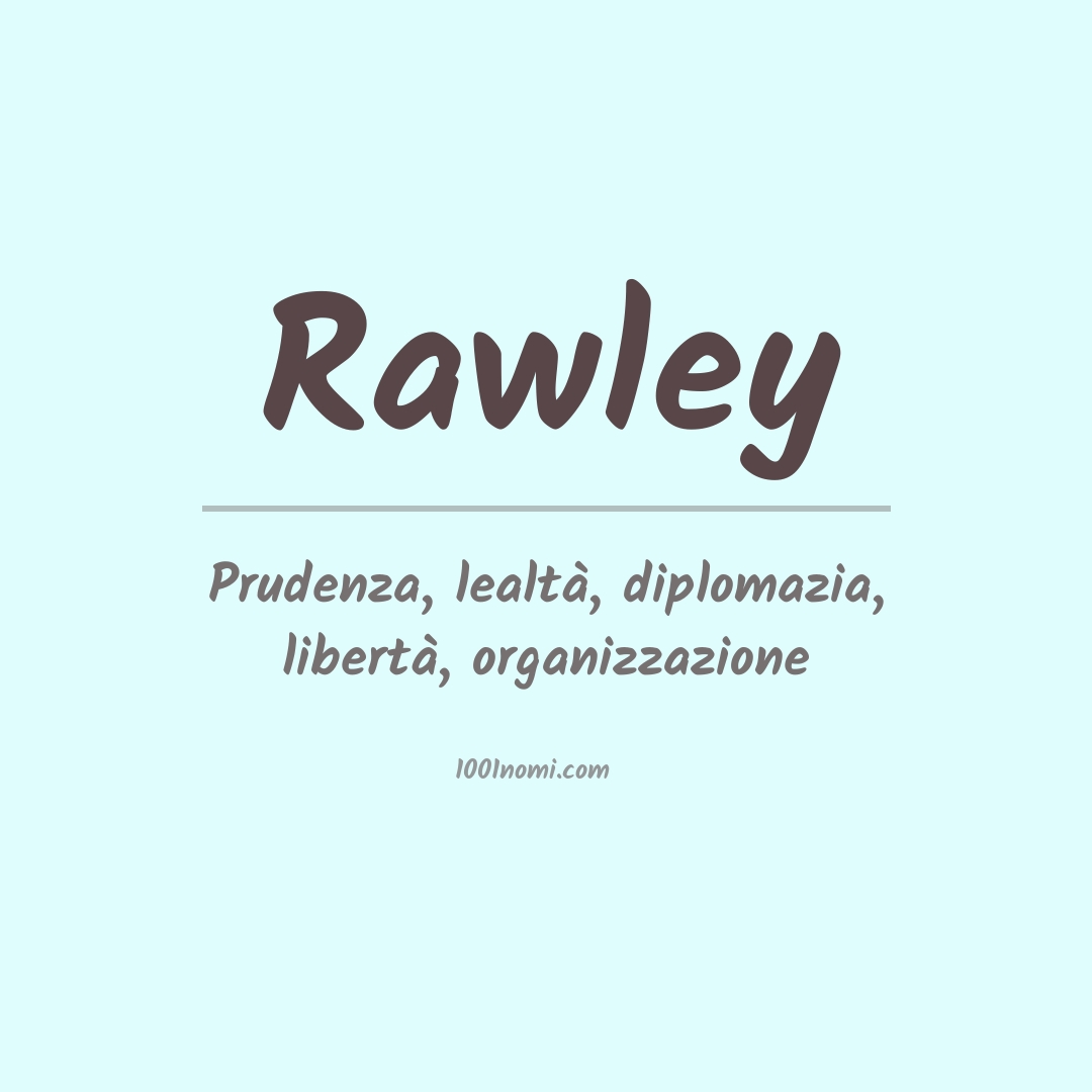 Significato del nome Rawley Significato del nome Rawley