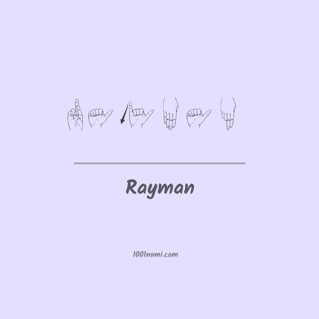 Rayman nella lingua dei segni
