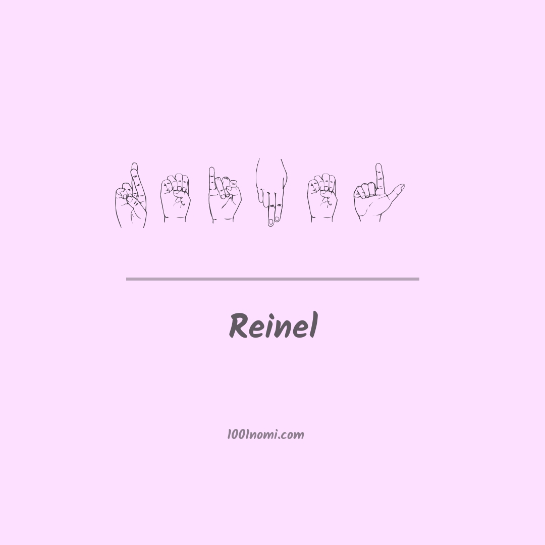 Reinel nella lingua dei segni Reinel nella lingua dei segni