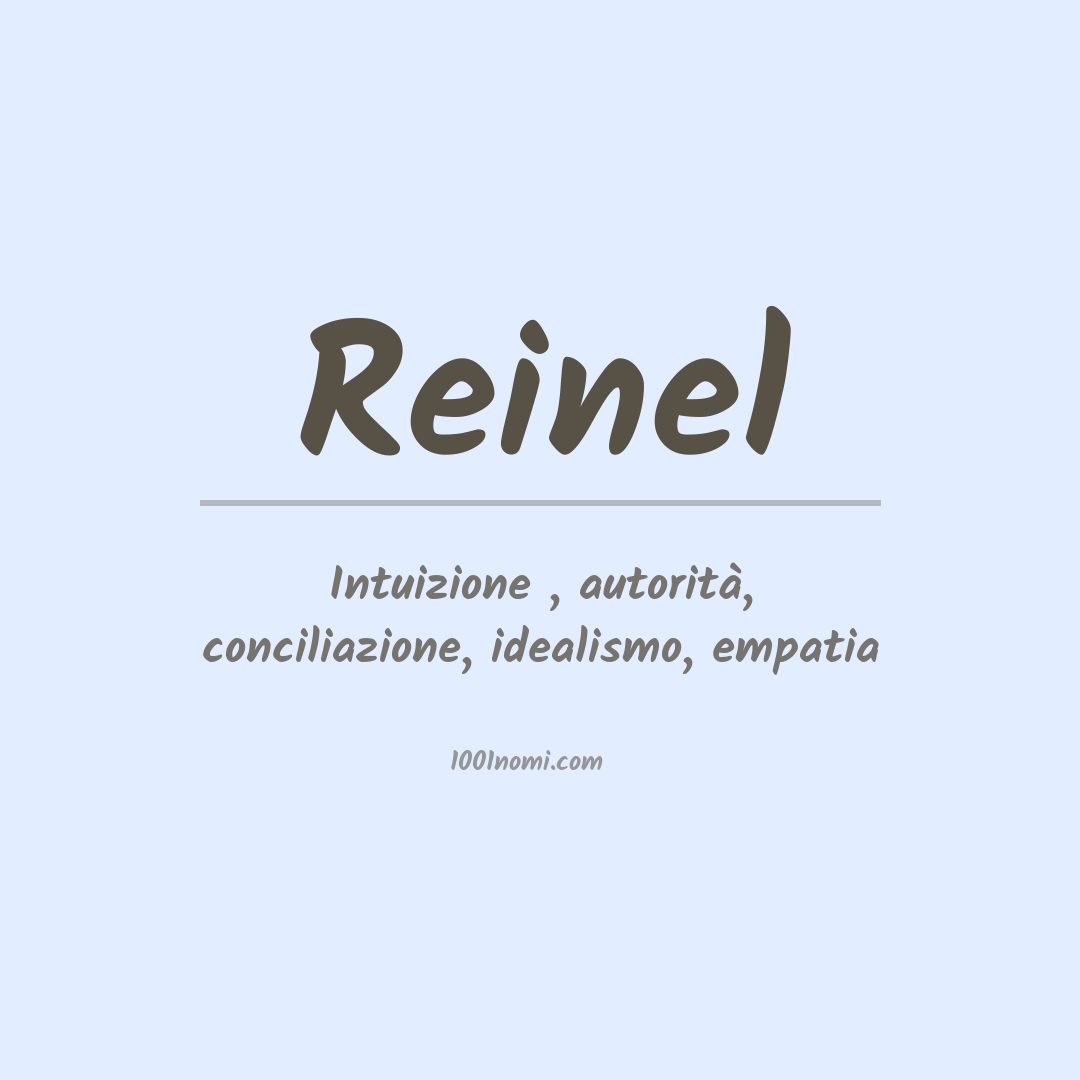 Significato del nome Reinel Significato del nome Reinel