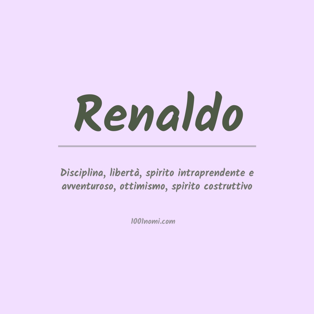 Significato del nome Renaldo