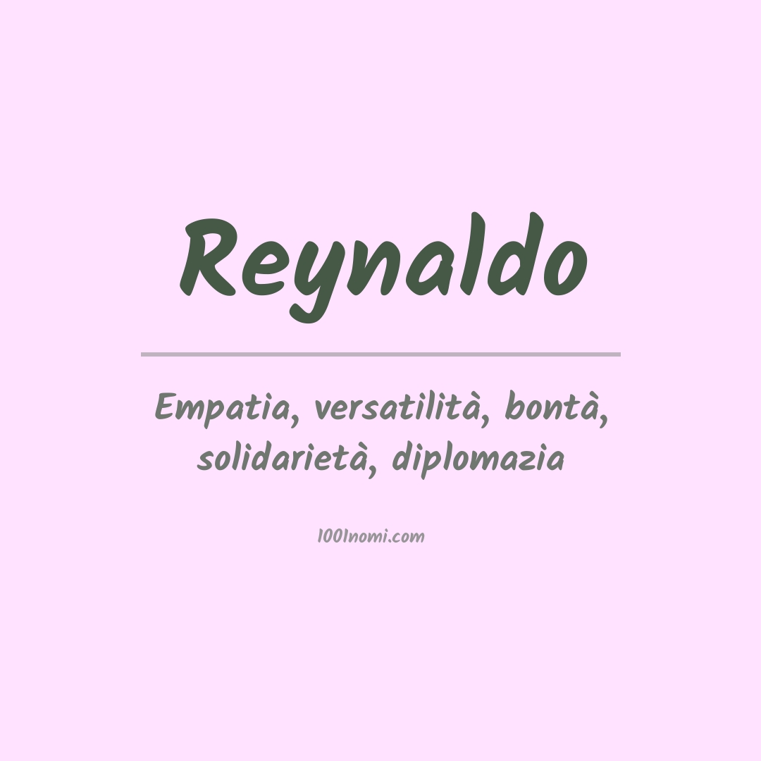 Significato del nome Reynaldo