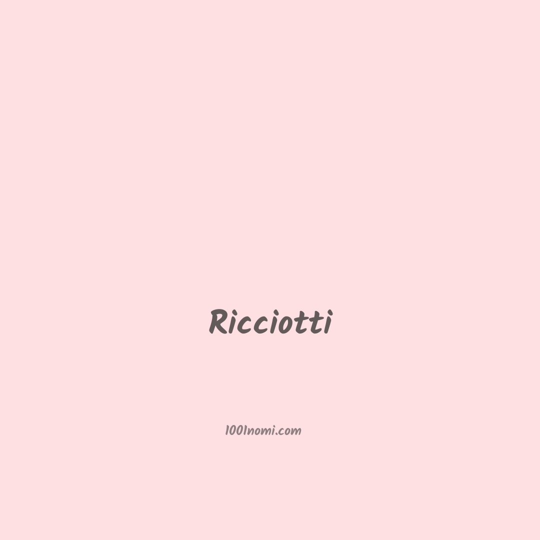 Ricciotti in cinese