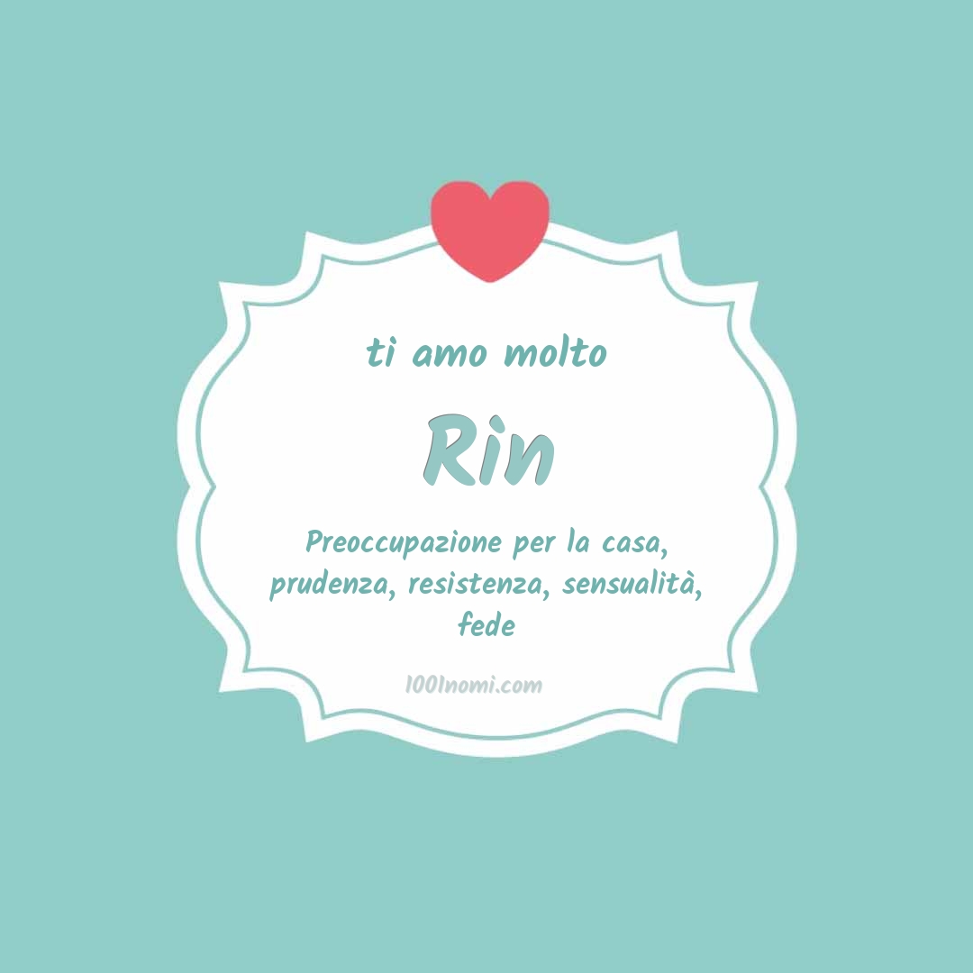 ti amo molto Rin Ti amo molto Rin