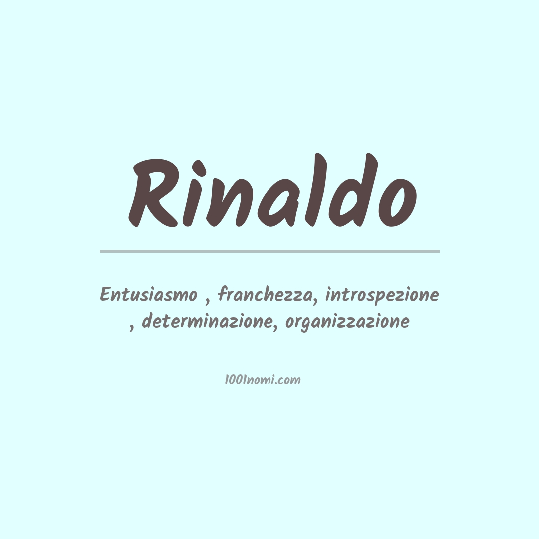 Significato del nome Rinaldo