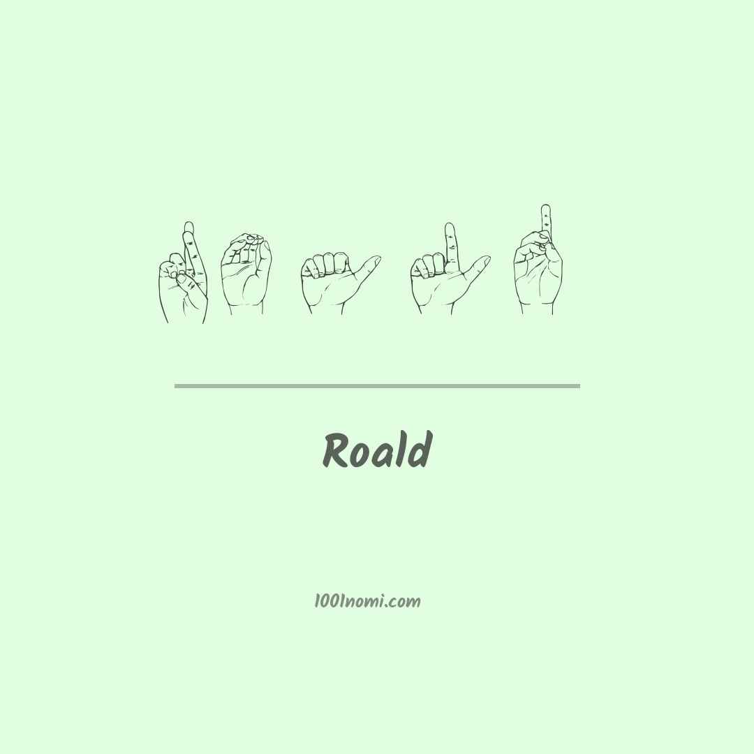 Roald nella lingua dei segni