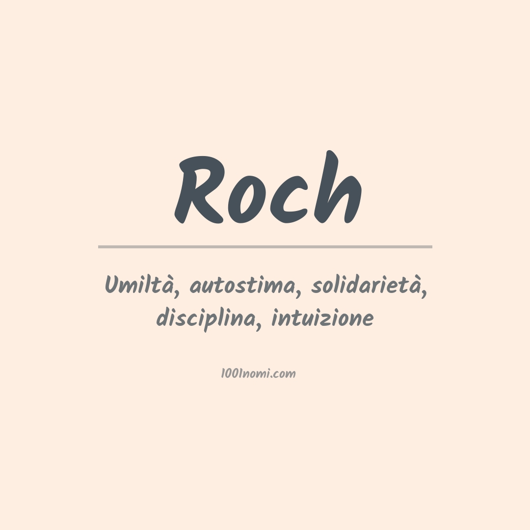 Significato del nome Roch