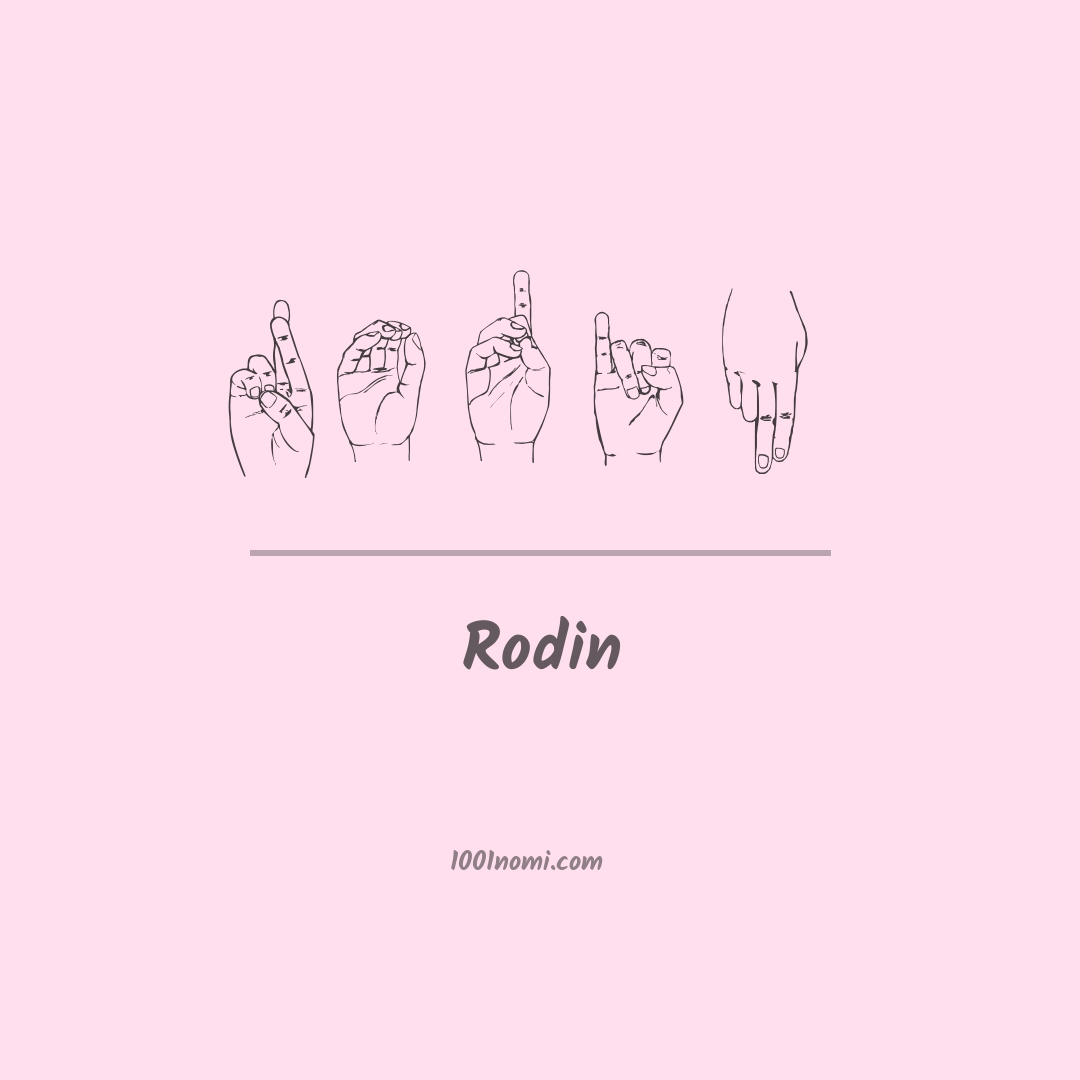 Rodin nella lingua dei segni