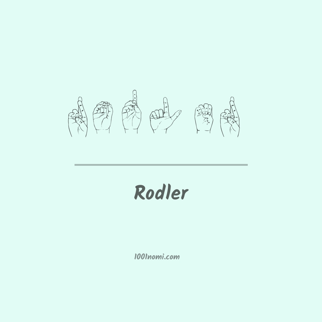 Rodler nella lingua dei segni
