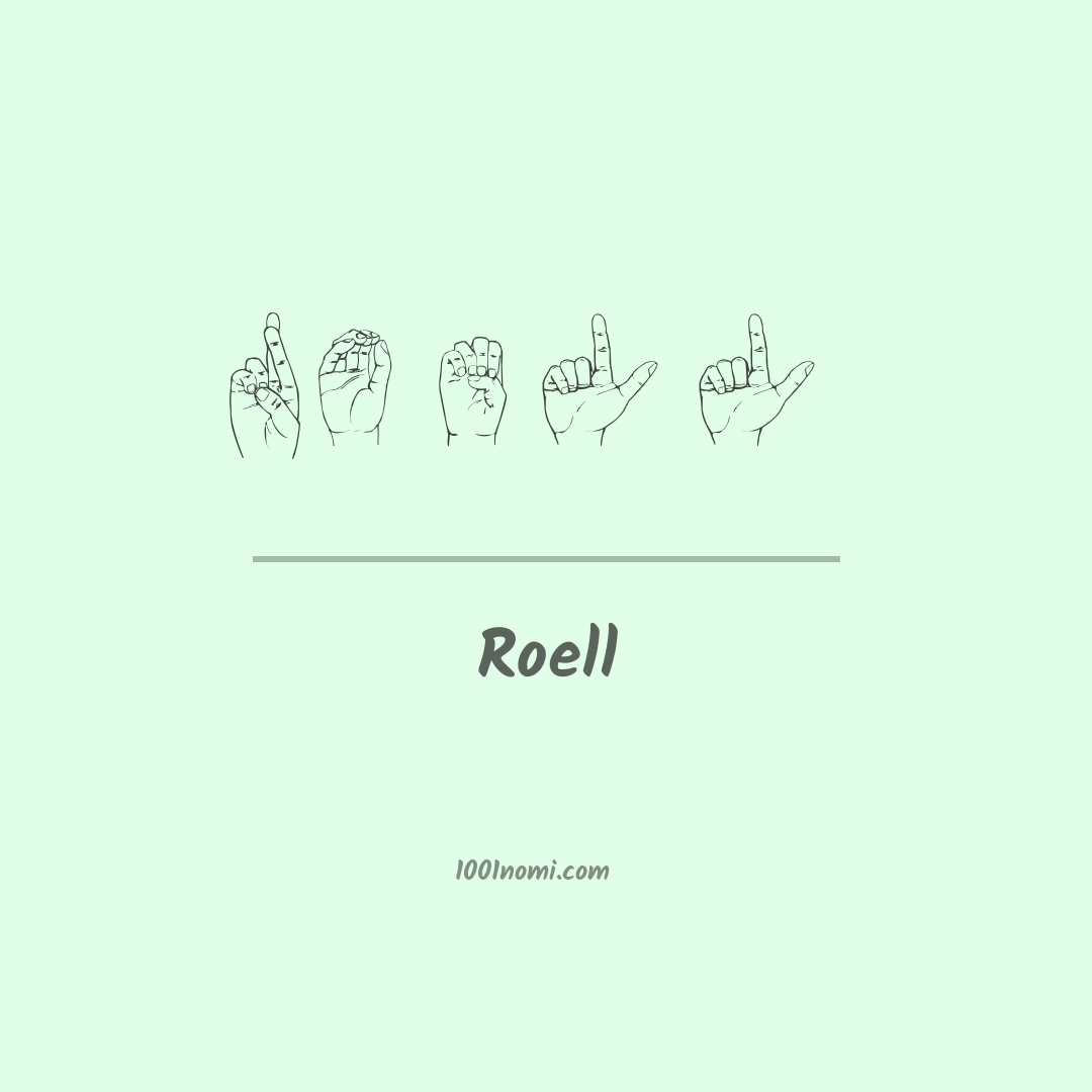 Roell nella lingua dei segni Roell nella lingua dei segni